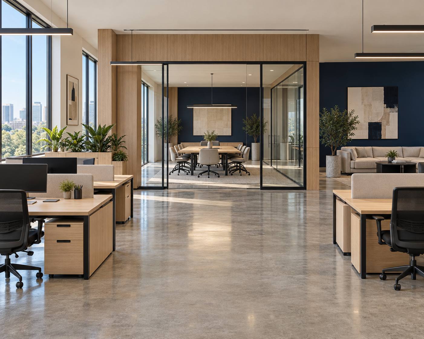 Modern commercial interior